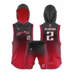 Custom 7v7 football uniforms with team logos, numbers, and vibrant colors, designed for performance, comfort, and durability.