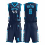 Custom youth basketball uniforms with team logos, breathable fabric, and vibrant colors designed for performance and style.