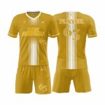 Custom soccer uniform kits with matching jerseys and shorts for youth and adult teams, designed for comfort, performance, and style.
